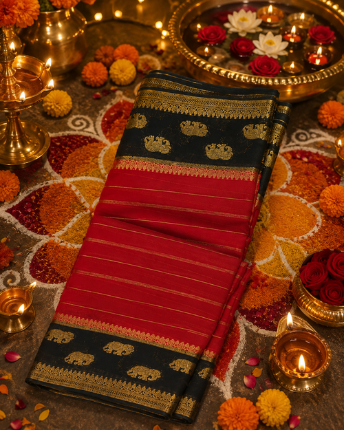 Premium Chiffon Silk Saree | Elegant Party & Festive Wear