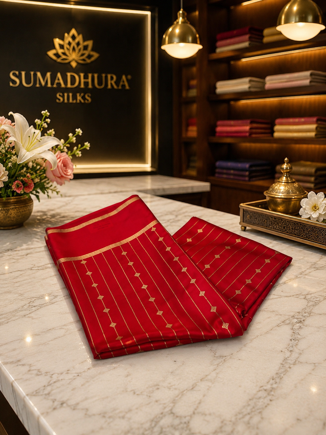 Premium Gajji Silk Saree with Elegant Zari Stripe Design | Traditional Festive Wear