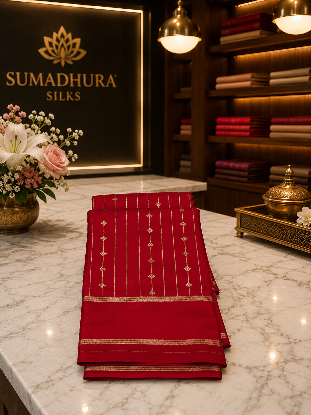 Premium Gajji Silk Saree with Elegant Zari Stripe Design | Traditional Festive Wear